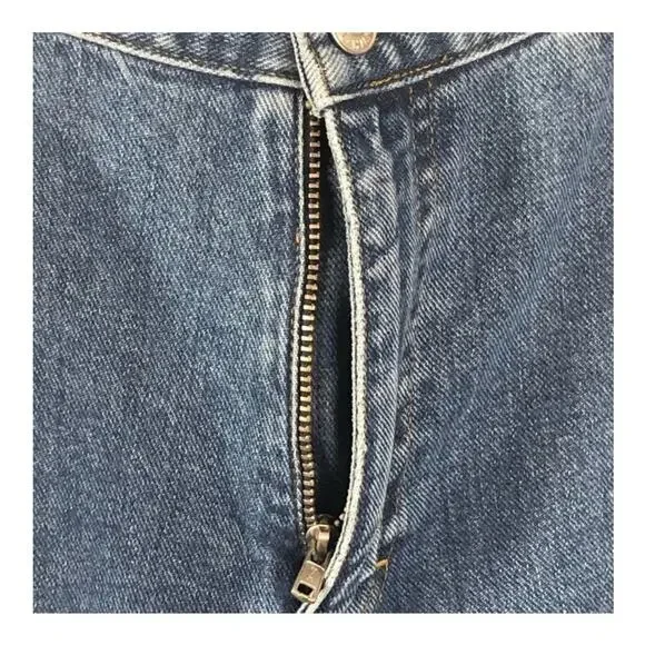 Tommy Hilfiger Vintage High-Waist Capri Mom Jeans Size 10 – Split Seam Retro - Picture 15 of 16